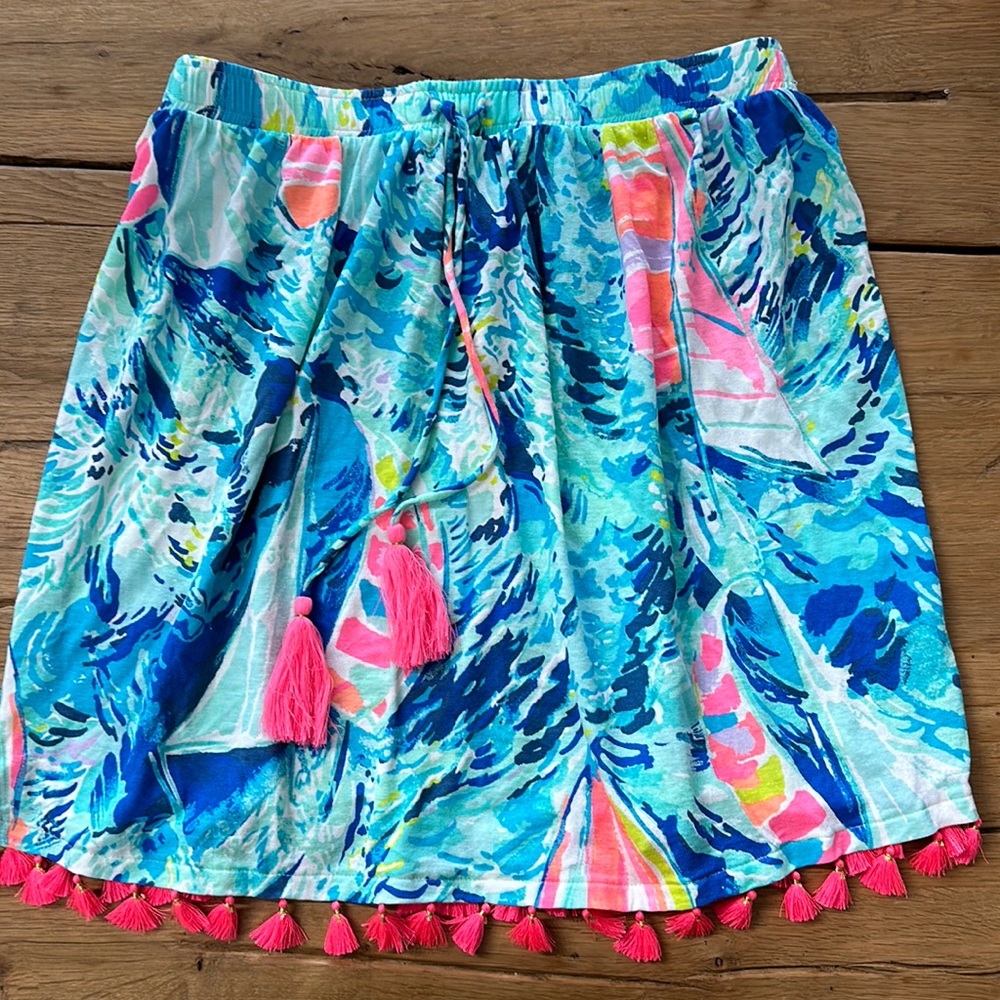 Lily Pulitzer sailboat print women’s skirt size S